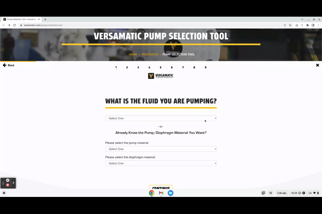 Pump Selection Tool